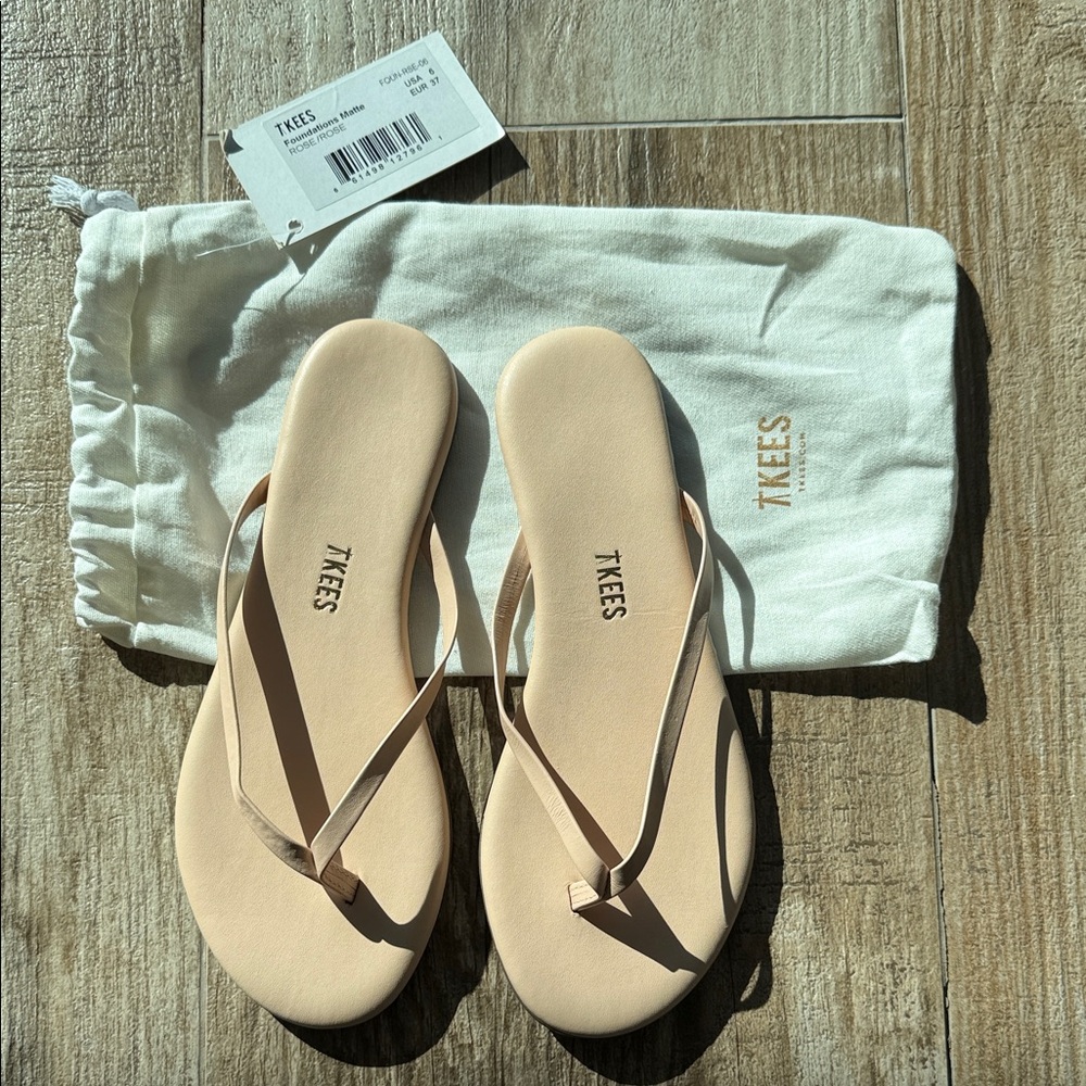 TKEES Women's Blush Minimalist Flip Flop Sandals